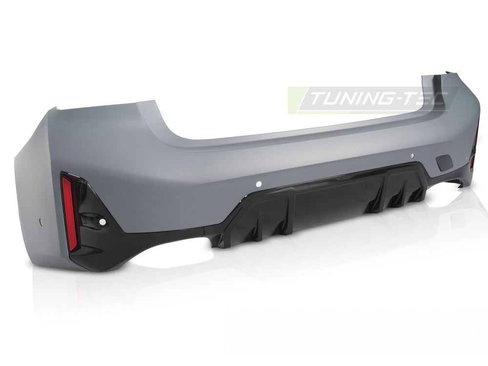 Detaljbilde av bakfanger BMW G20 LCI 22-26 med detaljer.