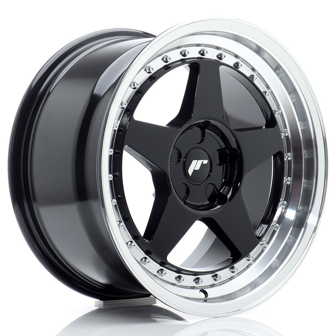 Felg JR Wheels JR6 17x9" Black – sett forfra