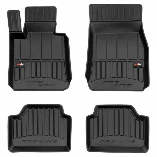 Frogum 3D Premium gulvmatter til BMW 1 (F20/F21) – TPE, svart, sett med 4 stk, høy sidekant