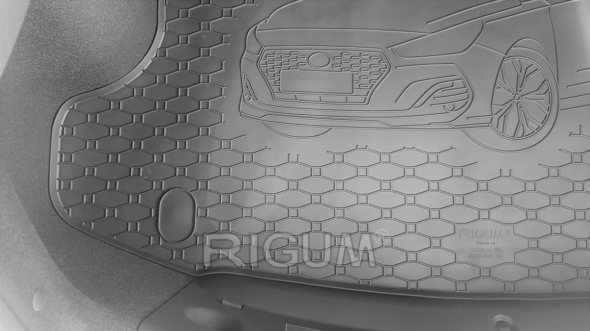 Rigum bagasjeromsmatte til Hyundai i30 III Fastback – olje- og bensinbestandig