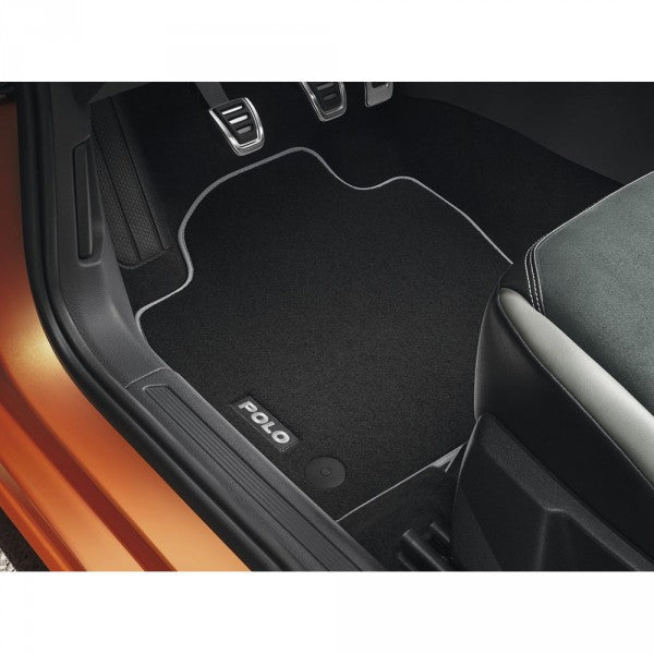 VAG OEM stoffmatter til Vw Polo VI – stoffmateriale satin svart