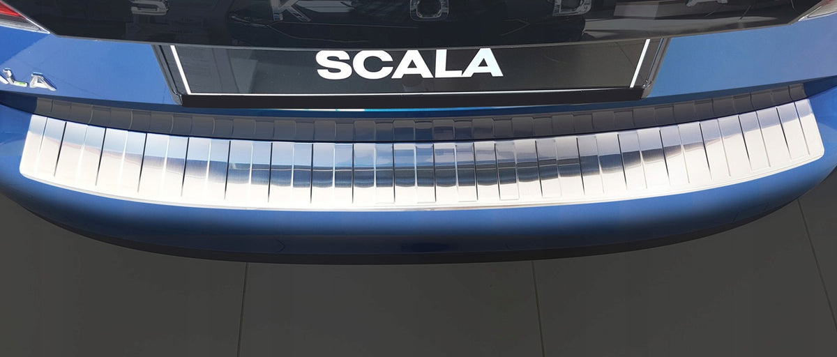 Avisa bakfangerbeskytter til Skoda Scala – rustfritt stål børstet