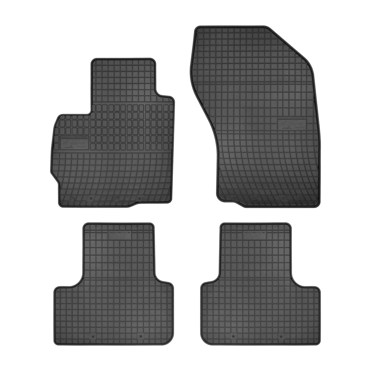Frogum gummimatter til Mitsubishi ASX I (2010-2023) – svart, vanntett, med 1 cm sidekant – sett med 4