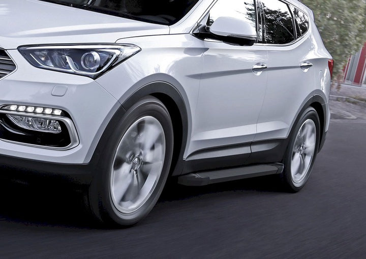 Stigtrinn Rival til Hyundai Santa Fe III 2012-2018 i aluminium og ABS for enkel montering