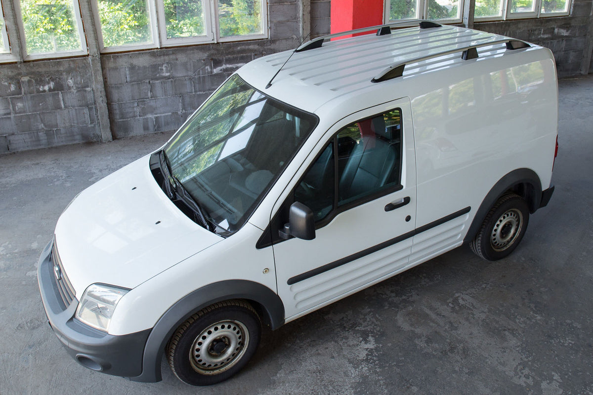 Takrails Ventshield til Ford CONNECT (Kort) 2002-2014 i aluminium og ABS