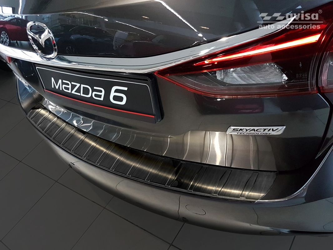 Avisa bakfangerbeskytter til Mazda 6 III (GJ/GL) Stasjonsvogn – rustfritt stål