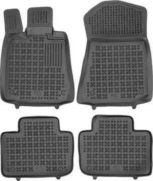 Rezaw-Plast TPE-gummimatter til Lexus IS III (2013–2020) – svart sett med 4 formtilpassede bilmatter