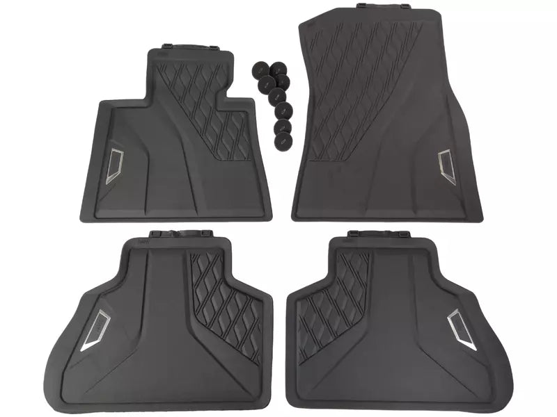 Gulvmatter Bmw X5 (G05) / X5 M (F95) (2018-) – med kant | BMW OEM - sett forfra
