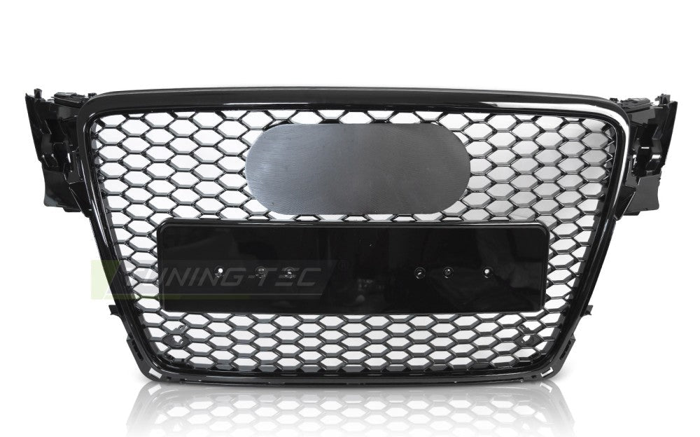 Audi A4/S4 B8 frontgrill blank svart PDC