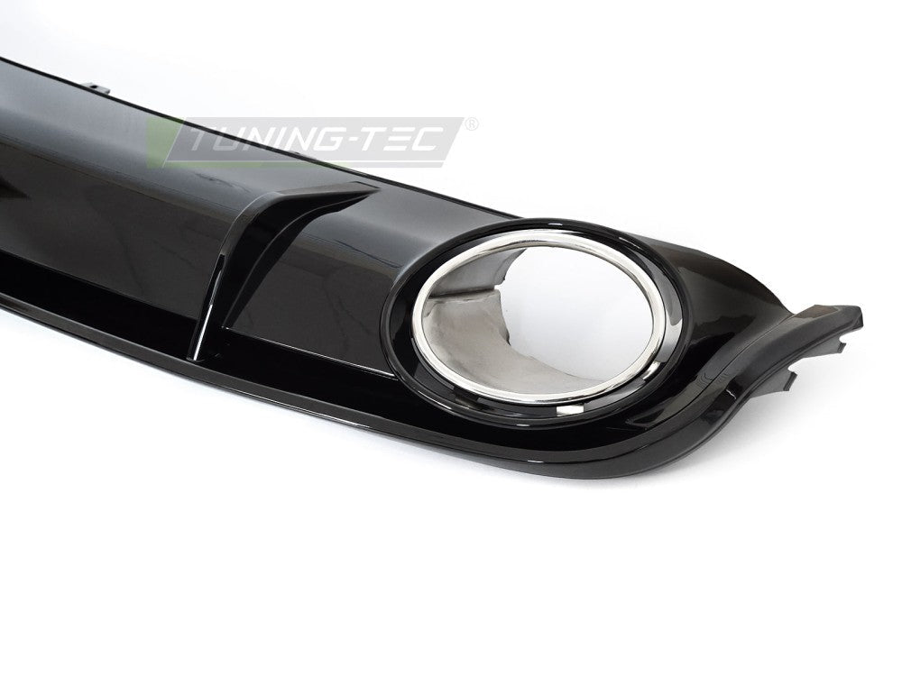 Audi A4 B8 bakdiffusor glanssvart, én utgang