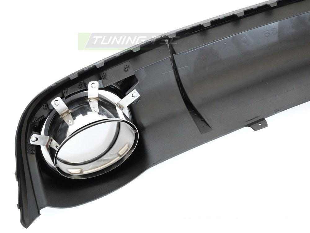 Audi A4 B8 bakdiffusor glanssvart, én utgang