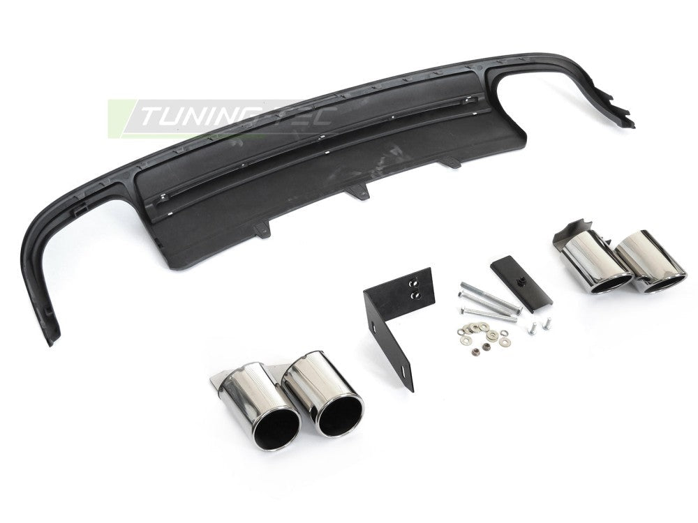 Audi A4 B8 bakdiffusor Sport S Style sølv