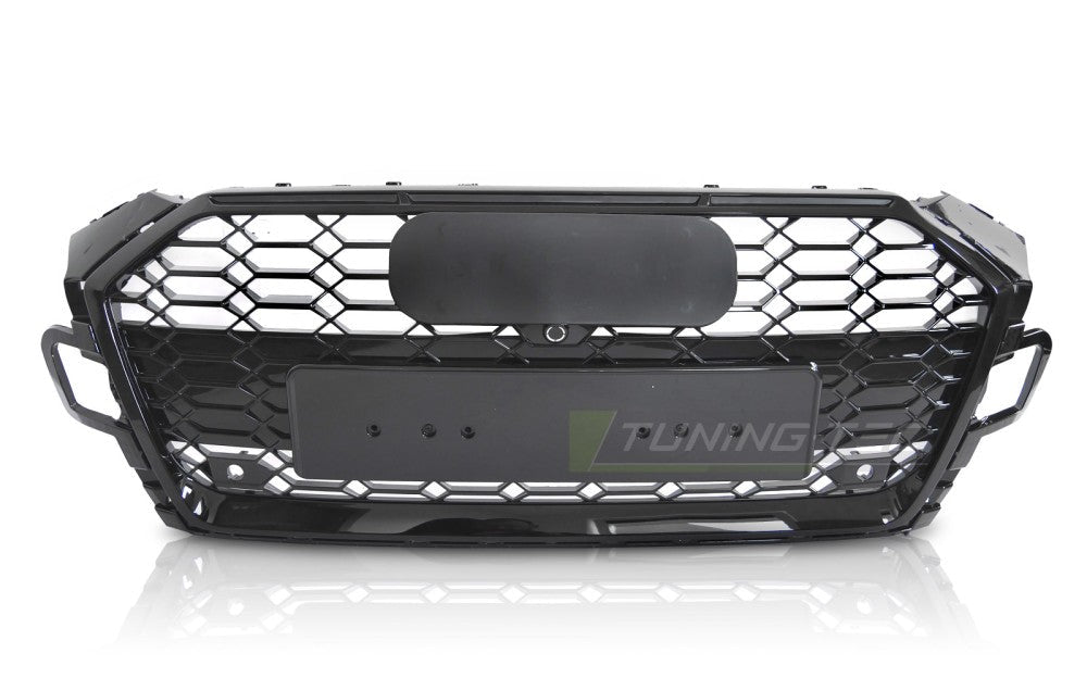 Audi A5 F5 blank svart frontgrill PDC