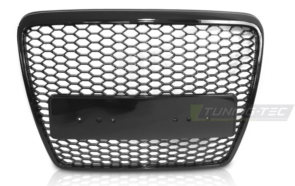 Audi A6 C6 frontgrill, glans svart
