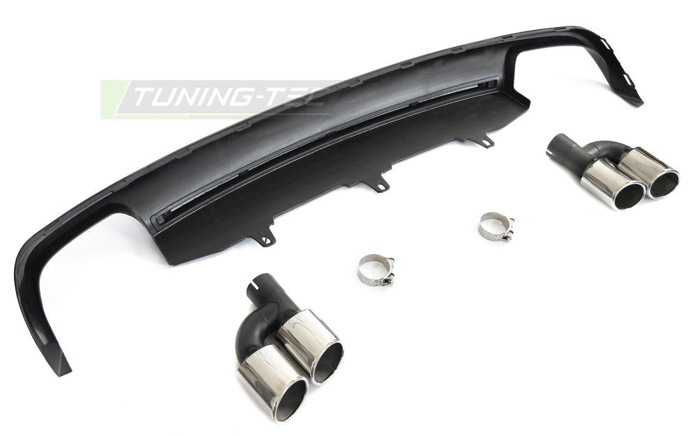 Audi A6 C7 bakdiffuser sølv SPORT S