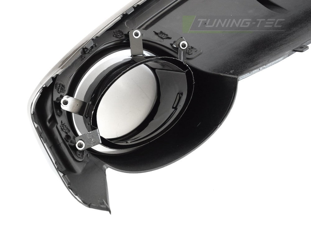 Audi A7 C7 bakdiffusor gloss svart med LED