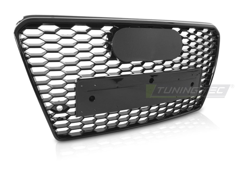 Audi A7 C7 blank svart frontgrill PDC