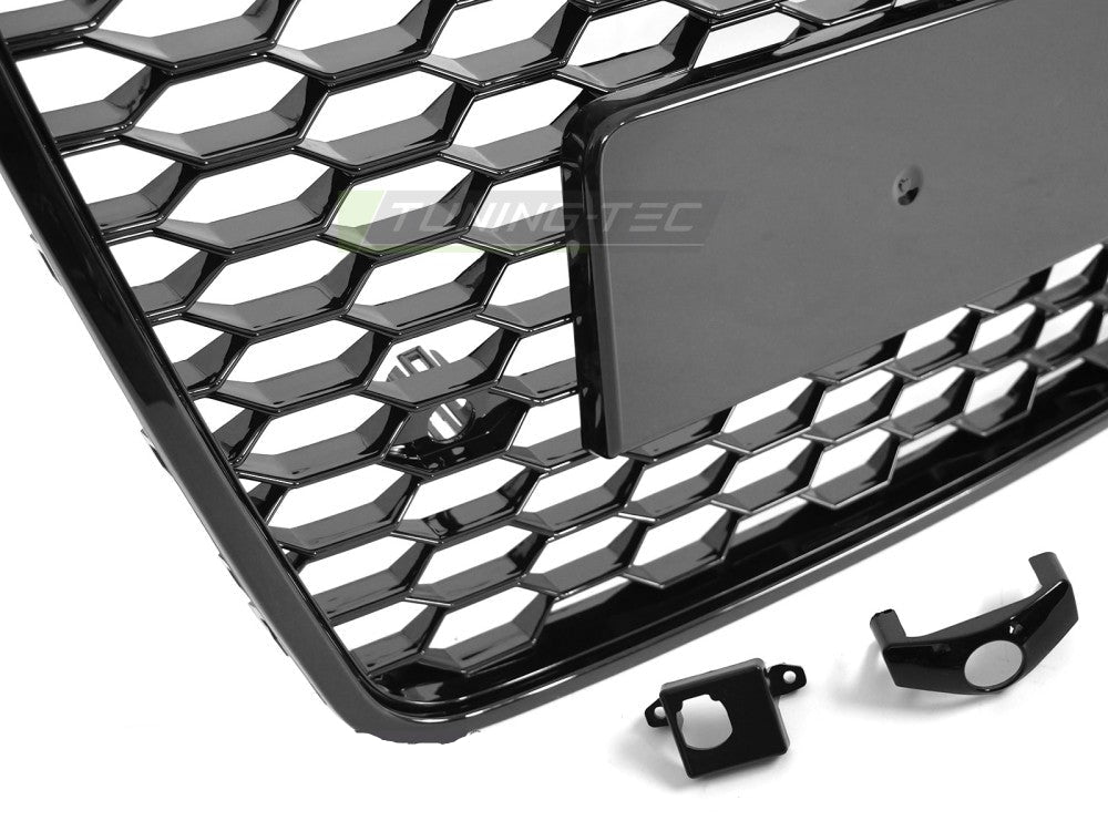 Audi A7 C7 frontgrill blank svart, PDC