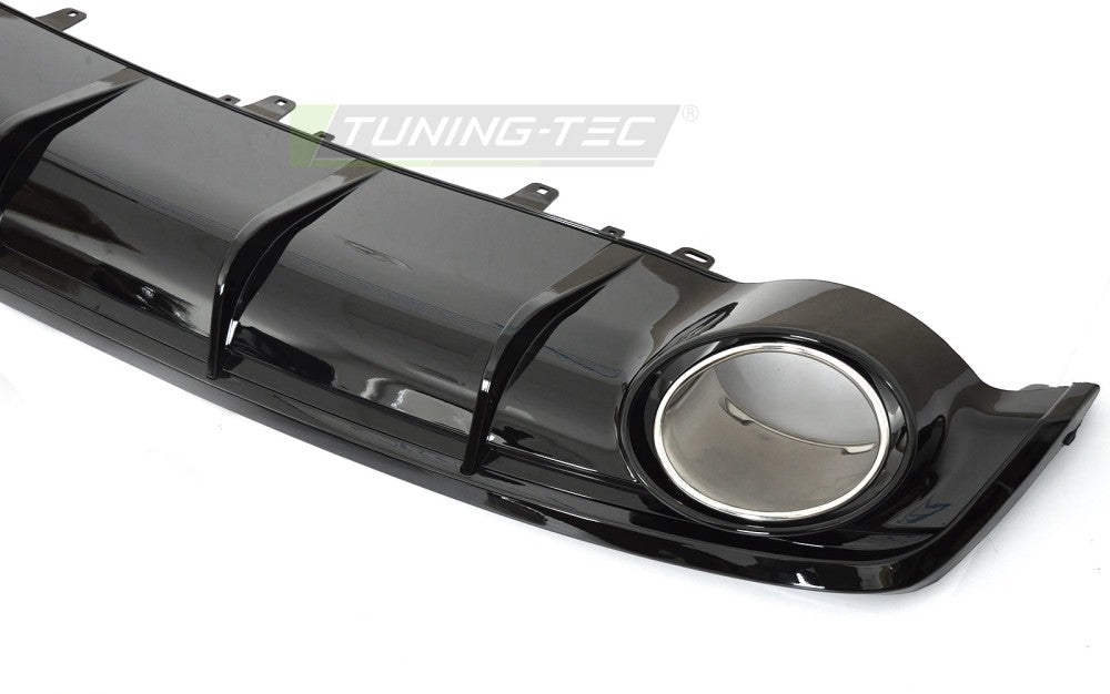 Audi A7 C7 Sportback bakdiffusor høyglans svart, dobbelt utløp