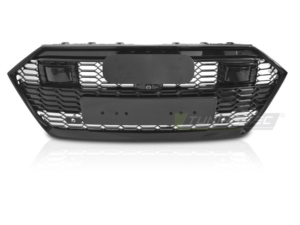 Audi A7 C8 4K gloss svart frontgrill PDC