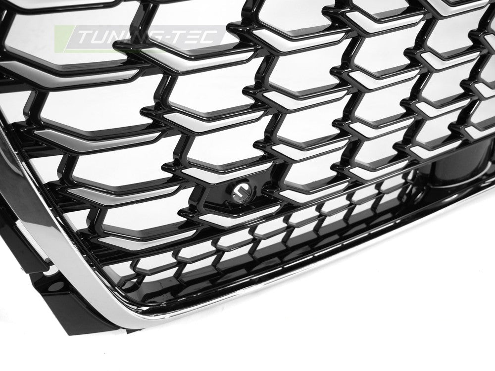 Audi A8 D5 frontgrill S-stil svart krom