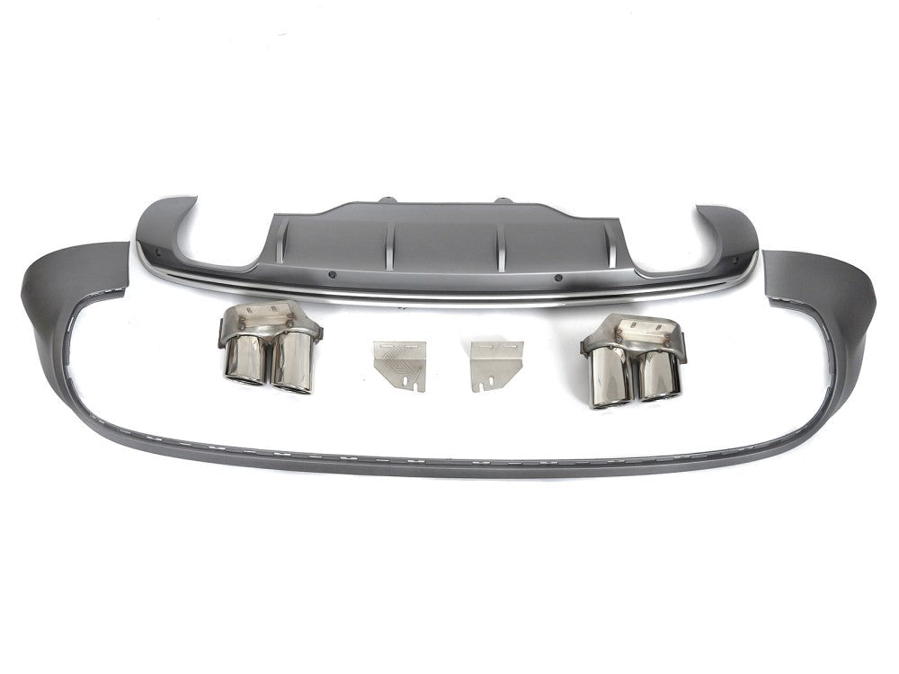 Audi Q5 8R sølv Sport S twin outlet bakdiffusor