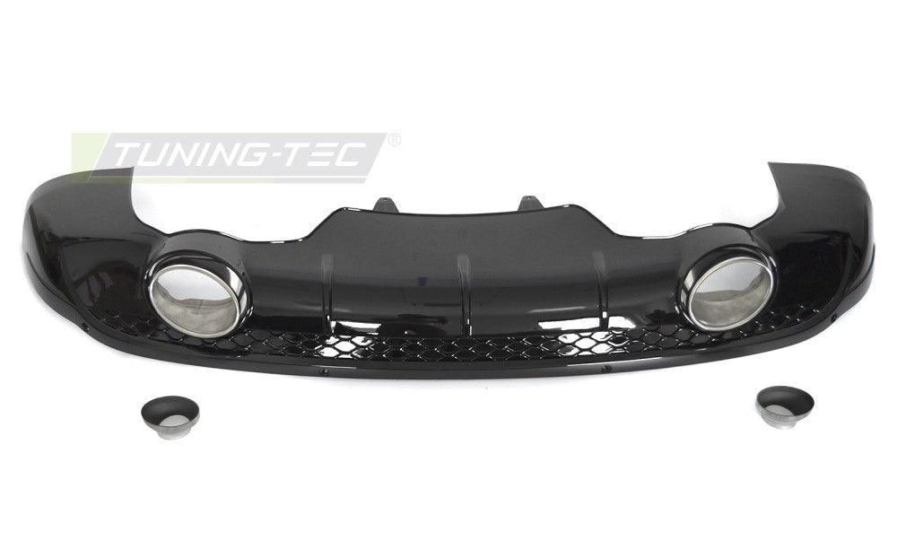 Audi Q5 8R bakdiffusor blank svart twin outlet