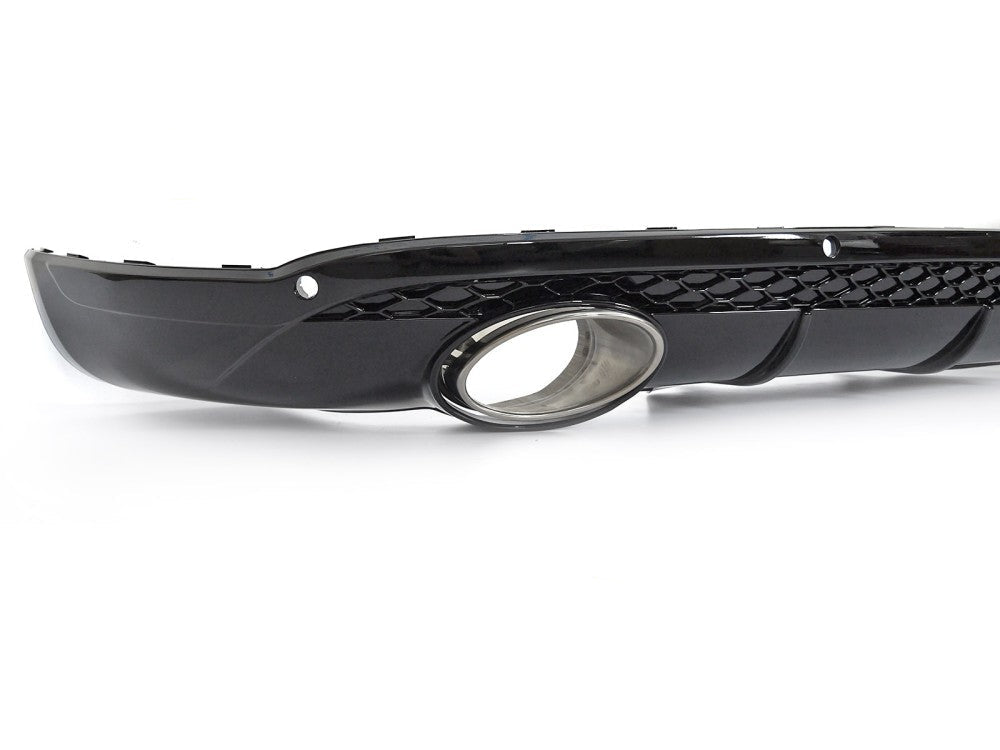 Audi Q5 8R bakdiffusor blank svart twin outlet