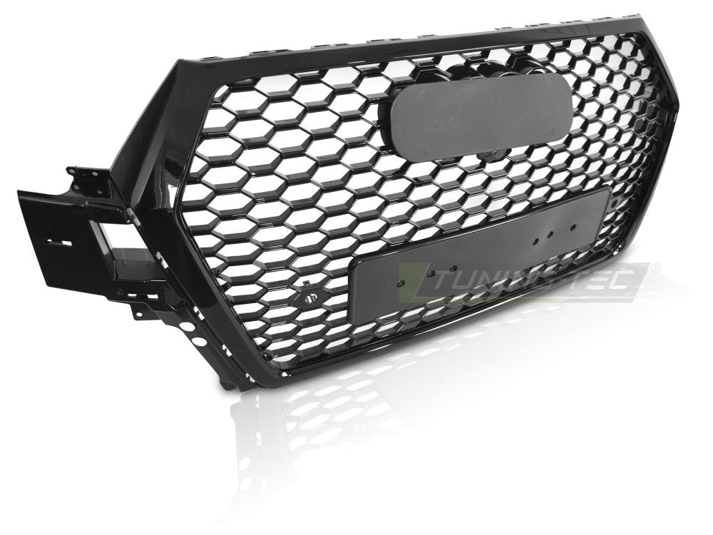Audi Q7 4M sport-stil grill, blank svart PDC
