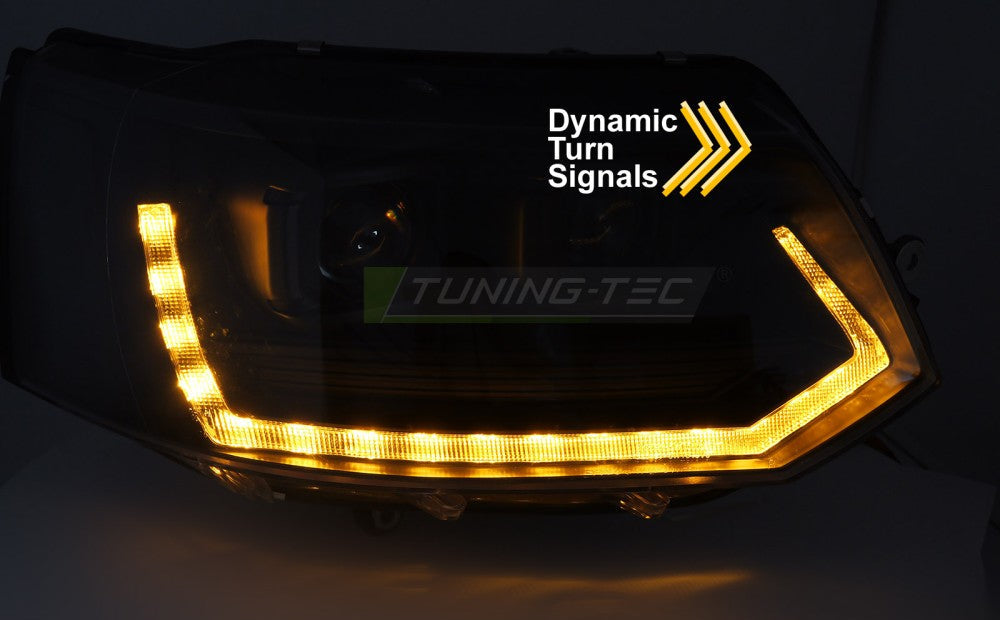 Tuning-Tec VW T5 10–15 svarte frontlykter