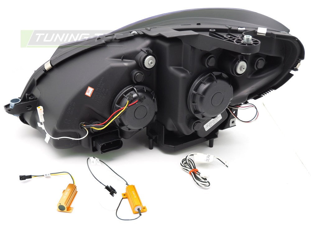 Mercedes C-klasse W204 LED svart frontlykter