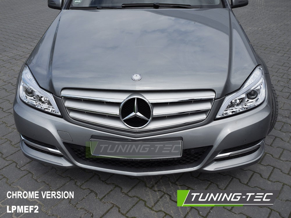 Mercedes C-klasse W204 LED svart frontlykter