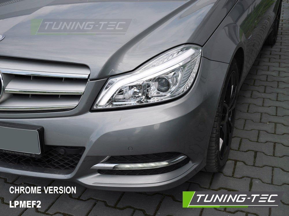 Mercedes C-klasse W204 LED svart frontlykter