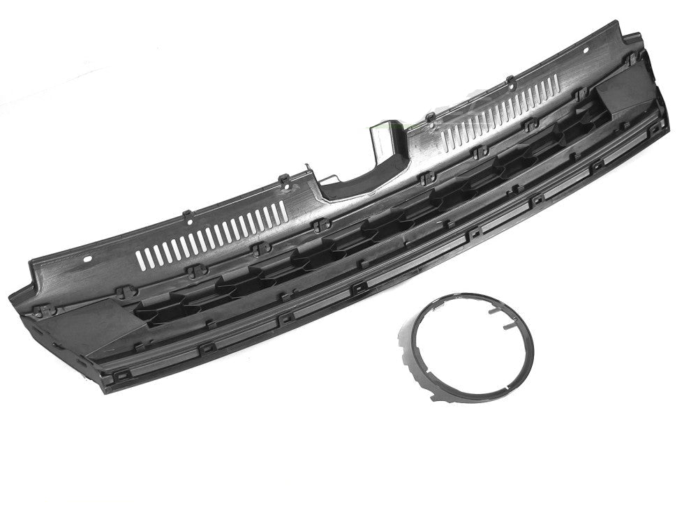 VW Golf 7 frontgrill glanssvart rød linje