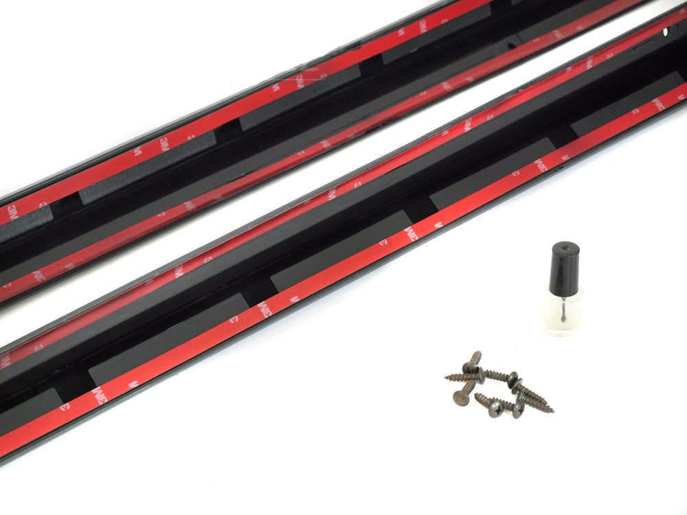 Volkswagen Golf 8 sport blank svart sideskjørt