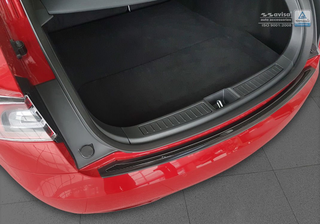 Avisa bakfangerbeskytter til Tesla Model S – rustfritt stål og carbon