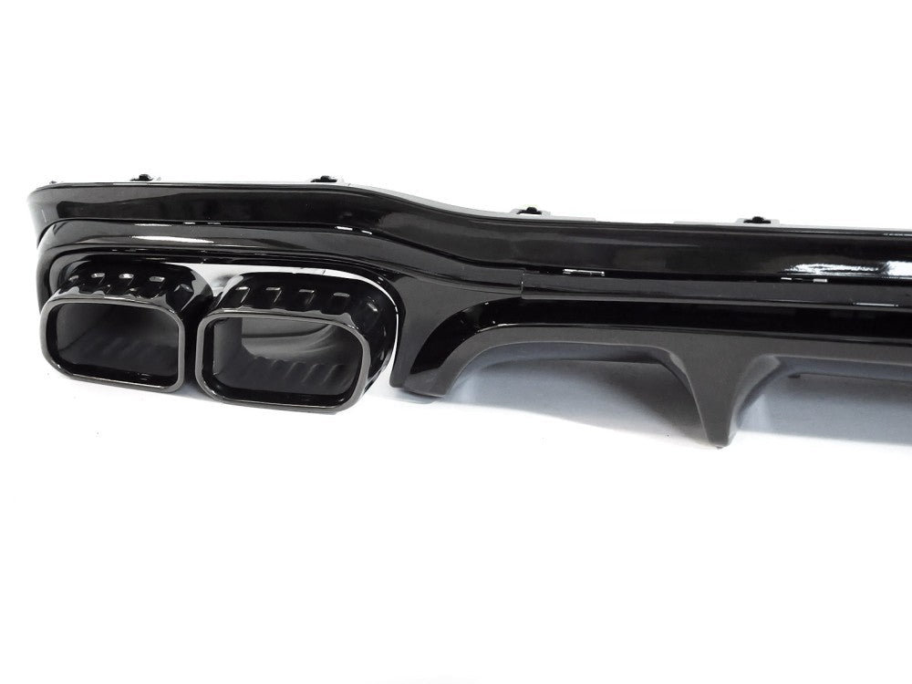 Mercedes E-klasse W213 S213 gloss svart bakdiffusor