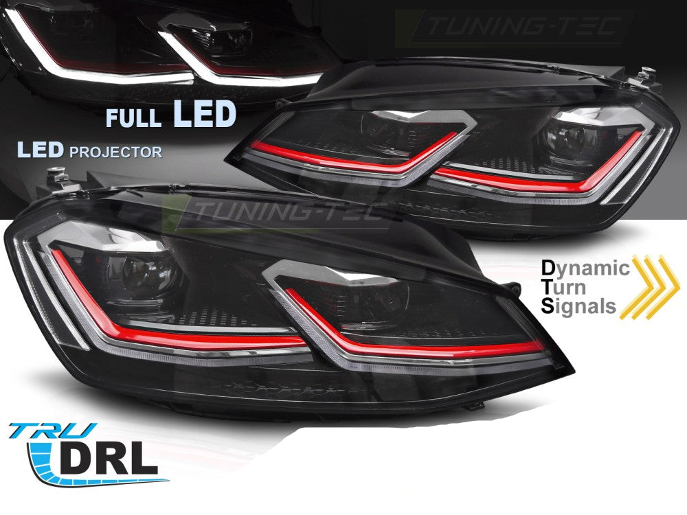 Volkswagen Golf 7 – full LED, rød linje DRL