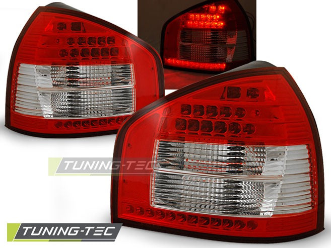 Detaljbilde av baklykter Audi A3 8L 96-00 med detaljer.