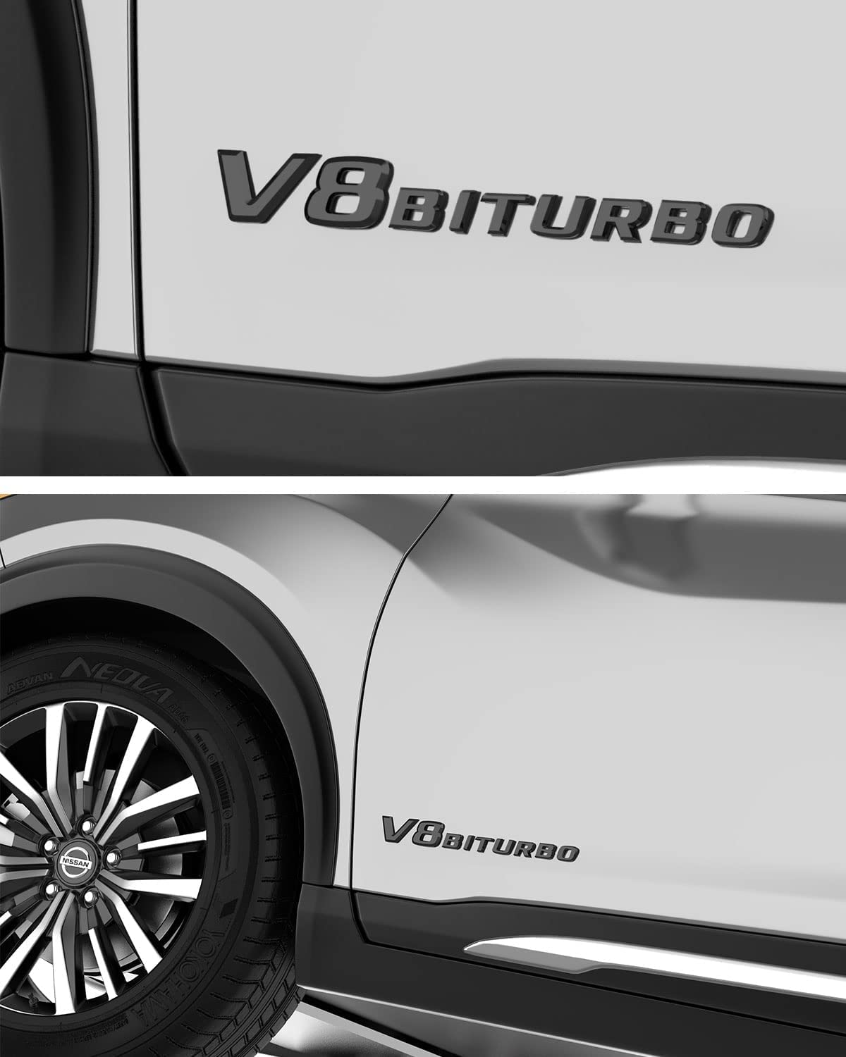 Emblem Mercedes V8 BiTrubo Sport Black Edition - detaljer