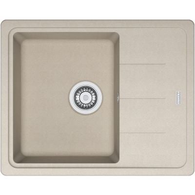 Franke Basis BFG 611-62 kjøkkenvask i brun granittkompositt med avrenningsfelt, 620x500 mm