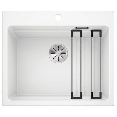 Blanco Etagon 6 kjøkkenvask i hvit granittkompositt med én kum, 600 x 510 mm