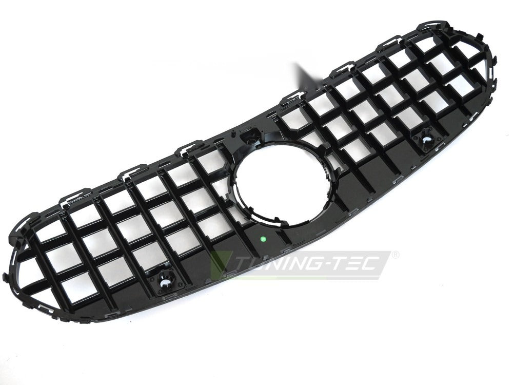 Grill Mercedes C-Klasse W206/S206 21- krom/sort med festedetaljer.
