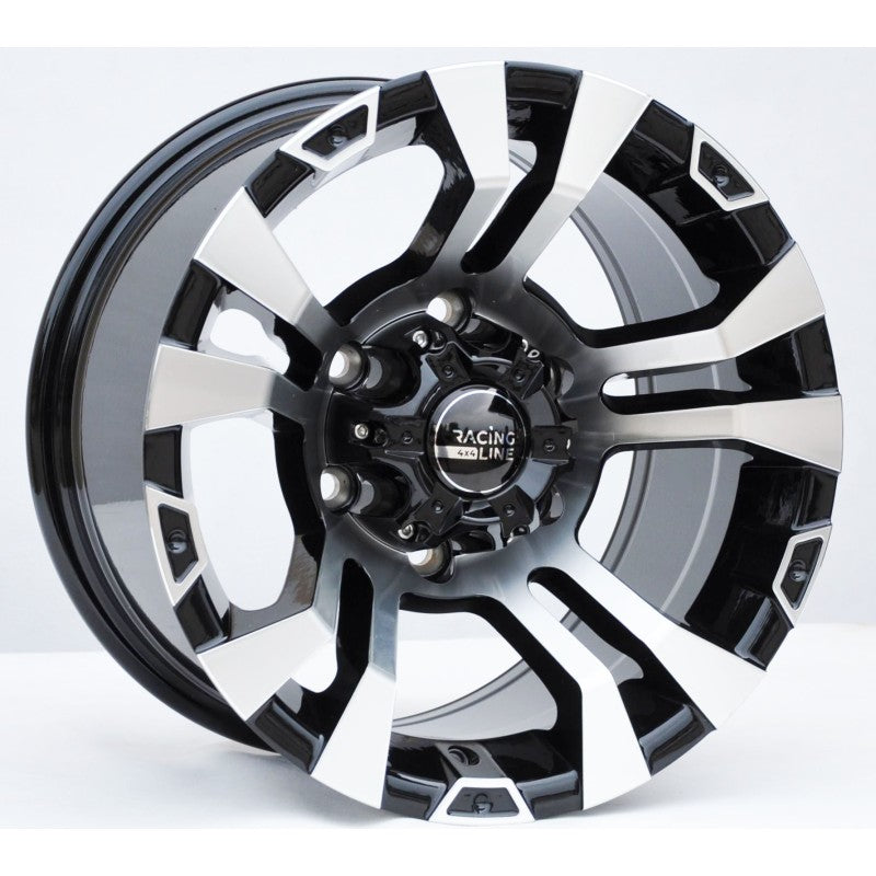 Felger 6x139,7 15x8 ET-10 CB110,1 MB – polert + svart