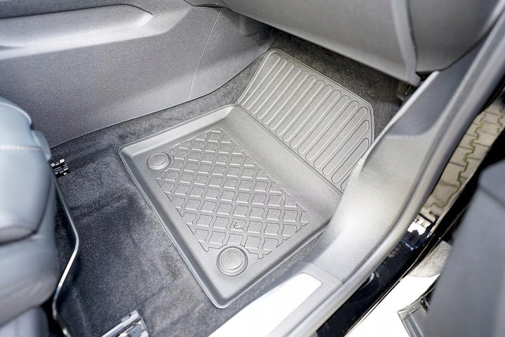 Gulvmatter Opel Grandland X Hybrid (2019-) – TPE antiskli luktfrie gummi - sett forfra