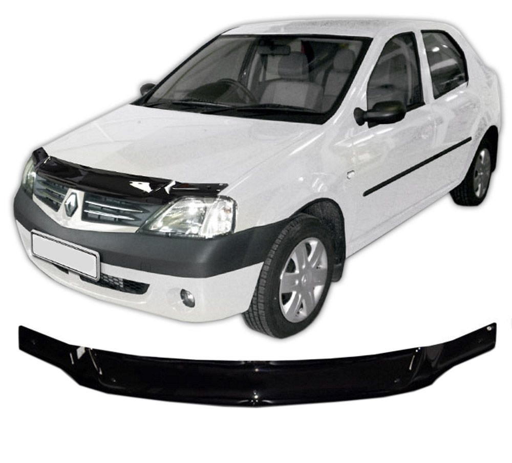 Scoutt panserbeskytter i akryl til Dacia Logan (2006-2009), beskytter mot steinsprut og riper