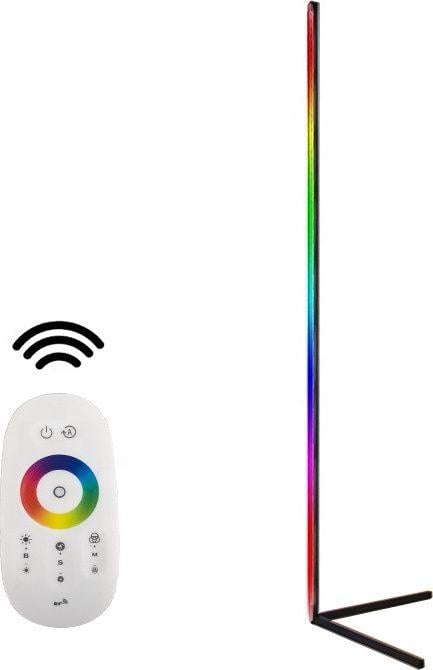 Tredemølle hjemme gulvlampe RGB fra Mozos LC-RGB med fjernkontroll vist i sideprofil.