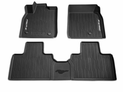 Ford OEM TPE-gulvmatter til Ford Mustang Mach-E (2020–) – 4-delers sett med Mach-E og Pony-logo