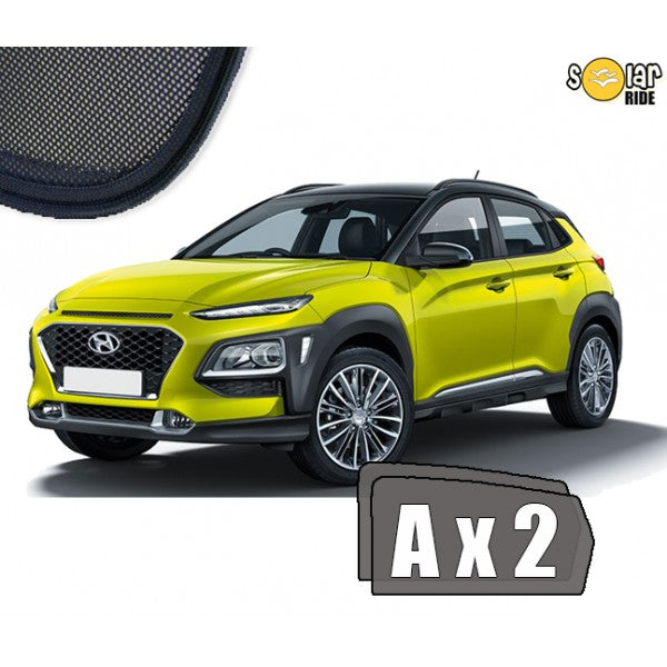 Sr solskjerm i akryl til Hyundai KONA (2017-2023) med enkel montering og vindavviser effekt
