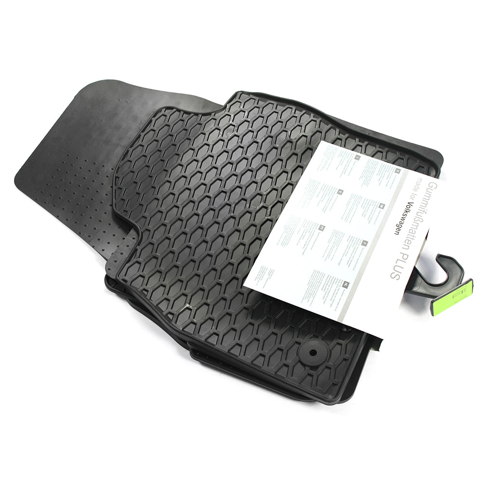 Gulvmatter Vw Polo VI (2017-) – HDTE - High-density Termoplast-elastomer | VAG OEM - detaljer